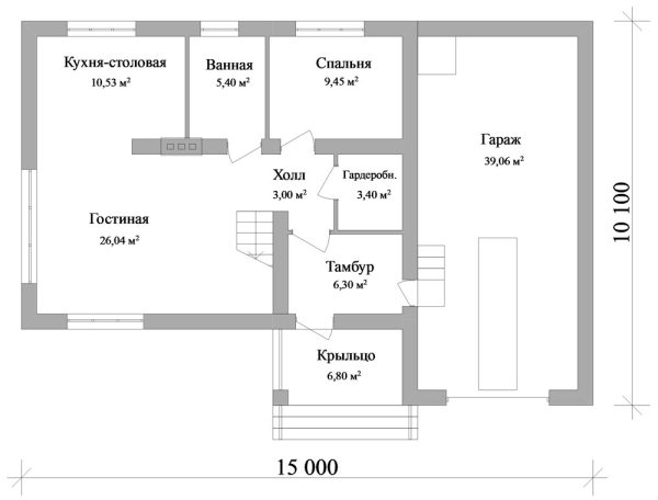 1. Проект дома F-013 Екстерьер Проект дома F-013 - фото 1
