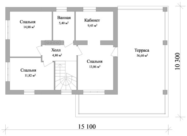 7. Проект дома F-013 Екстерьер Проект дома F-013 - фото 7