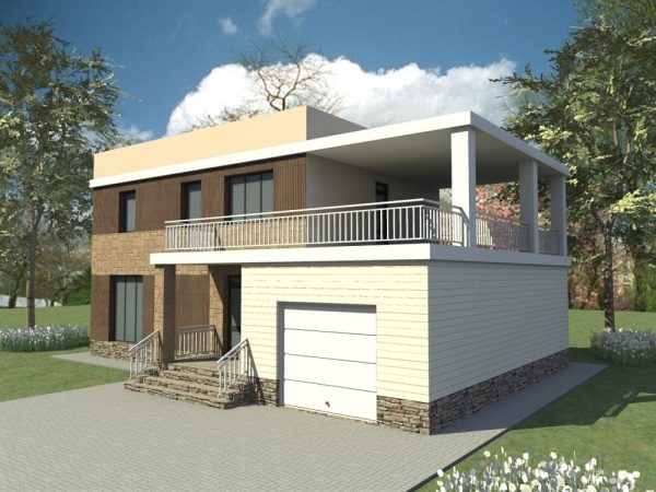 11. Проект дома F-013 Екстерьер Проект дома F-013 - фото 11