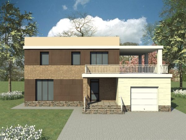 24. Проект дома F-013 Екстерьер Проект дома F-013 - фото 24