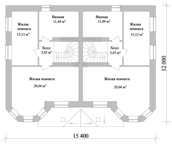 16. Проект дома F-014 Екстерьер Проект дома F-014 - фото 16