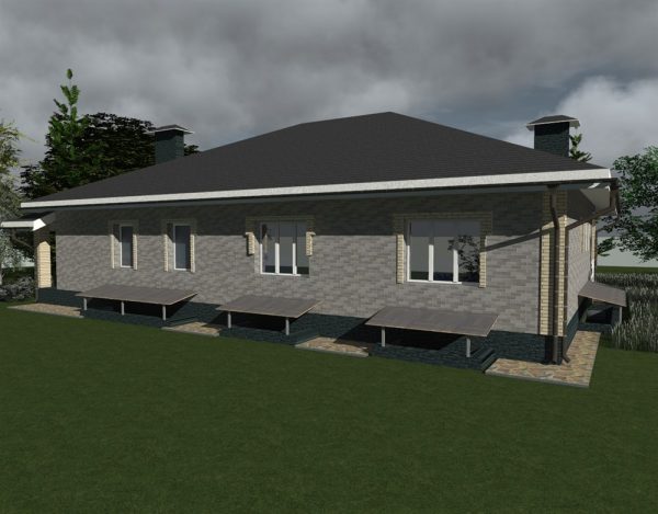 6. Проект дома F-016 Екстерьер Проект дома F-016 - фото 6