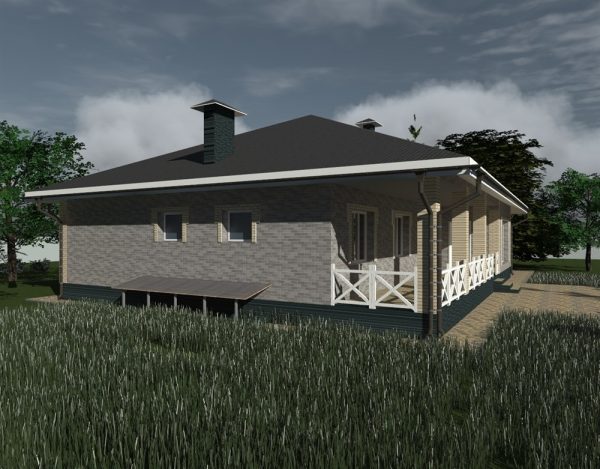 8. Проект дома F-016 Екстерьер Проект дома F-016 - фото 8