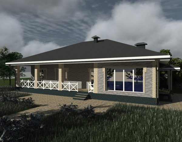 15. Проект дома F-016 Екстерьер Проект дома F-016 - фото 15