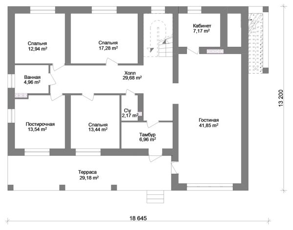 17. Проект дома F-016 Екстерьер Проект дома F-016 - фото 17
