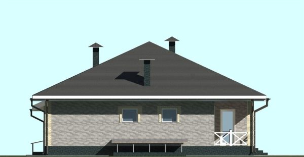 18. Проект дома F-016 Екстерьер Проект дома F-016 - фото 18