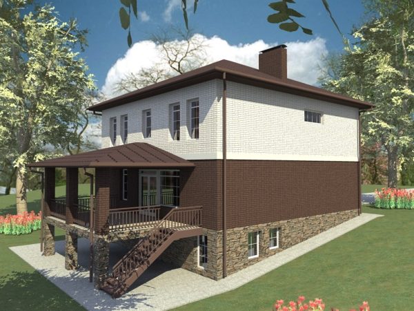 4. Проект дома F-017 Екстерьер Проект дома F-017 - фото 4