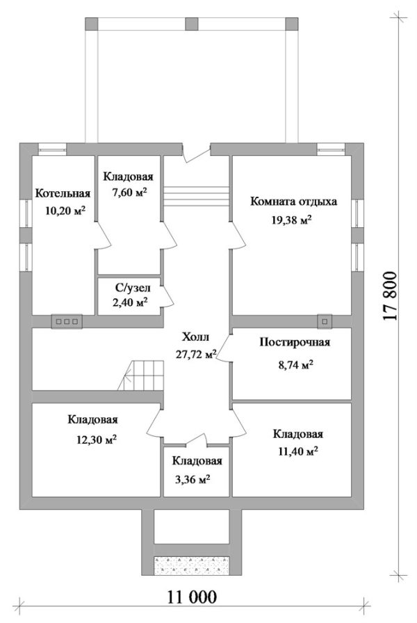 13. Проект дома F-017 Екстерьер Проект дома F-017 - фото 13