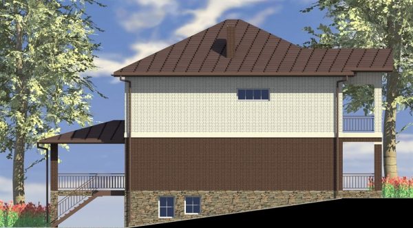 21. Проект дома F-017 Екстерьер Проект дома F-017 - фото 21