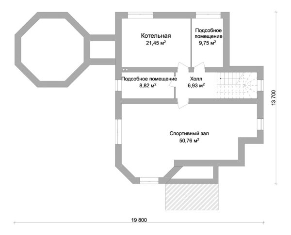 4. Проект дома F-018 Екстерьер Проект дома F-018 - фото 4