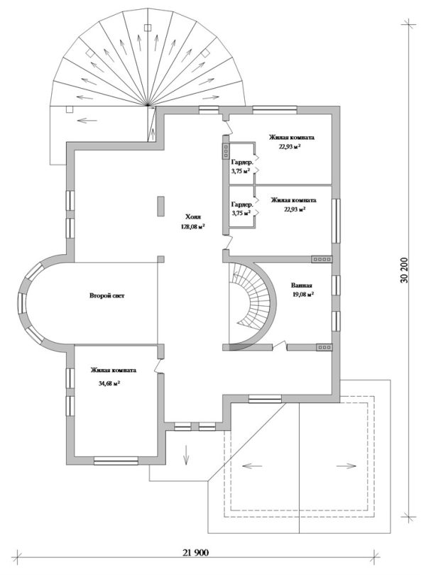 5. Проект дома F-083 Планировка Проект дома F-083 - фото 5