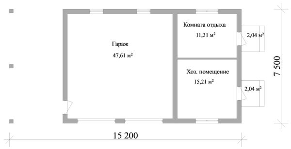 5. Барн-хауз G-084 Планировка Проект хоз. постройки G-084 - фото 18