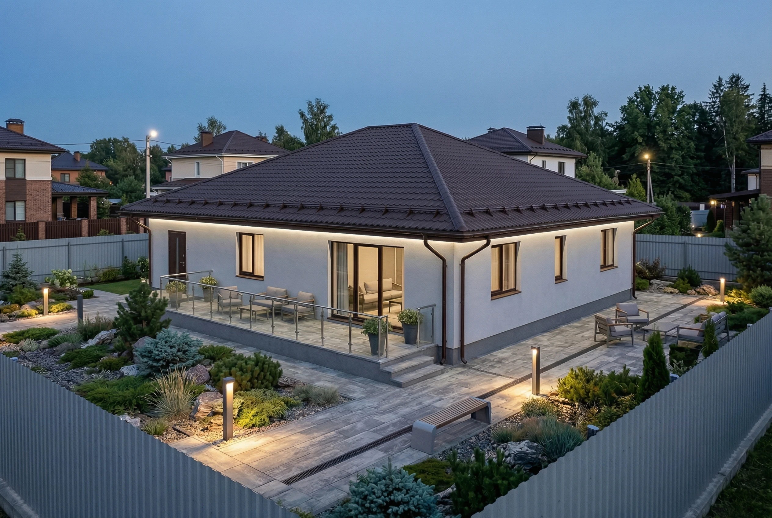 0. Саган Харгы 120 Екстерьер вечер сверху