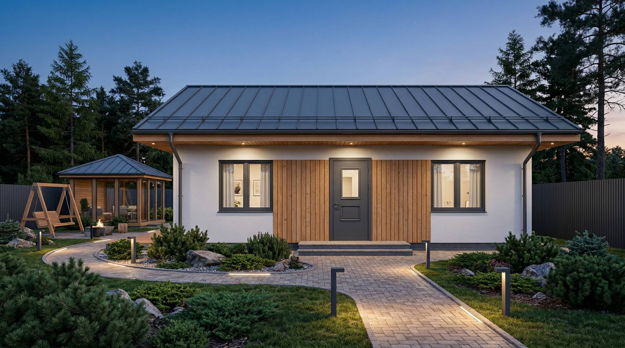 1. Курумкан 70 Екстерьер вечер