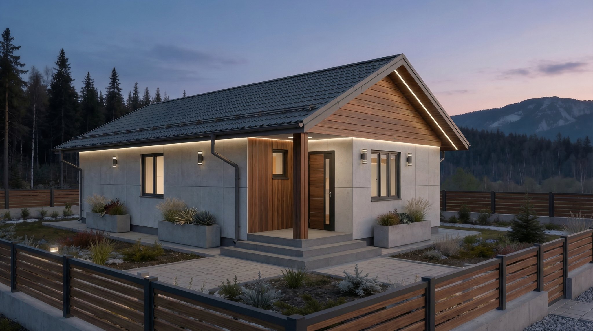 Одноэтажный дом 86,3 м2