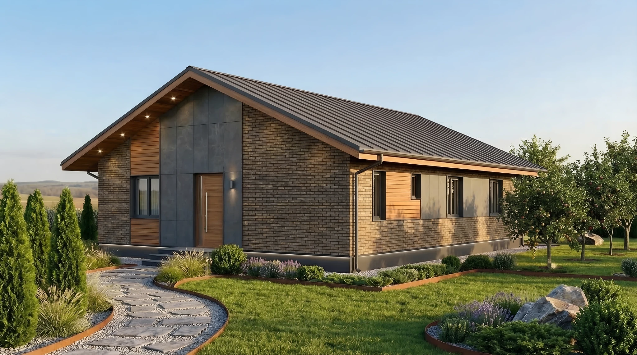 Одноэтажный дом 108 м2