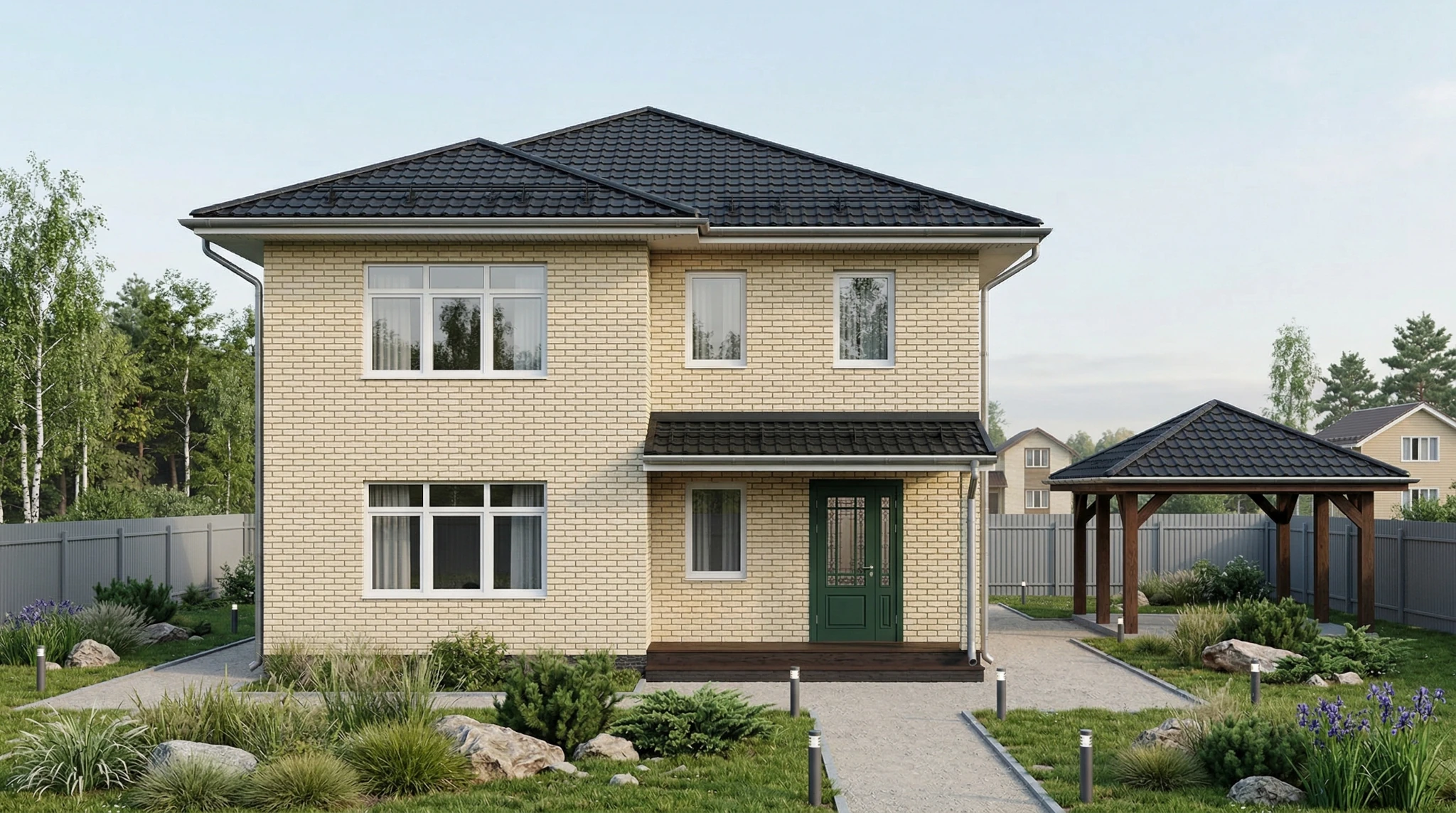 Двухэтажный дом 175,9 м2