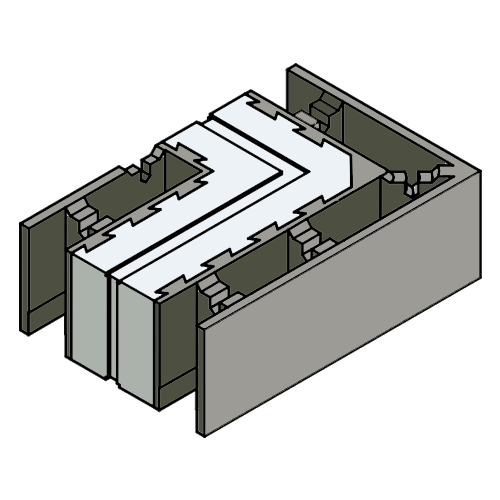 ThermoBlock угловой ТБУ400 эпюр
